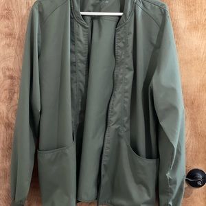 Olive Green Scrub Jacket